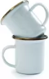 Barebones Living Enamel Espresso Cup Eggshell BARE394