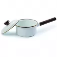 Barebones Living Enamel Saucepan Eggshell BARE396