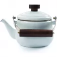 Barebones Living Enamel Teapot Eggshell BARE398