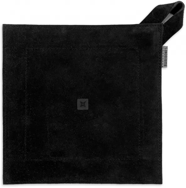 Barebones Living Hot Pad Black Suede BARE411