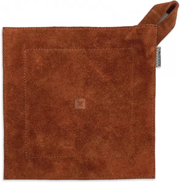 Barebones Living Hot Pad Brown Suede BARE412