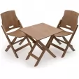 Barebones Living Ridgeline Wood Folding Table BARE585