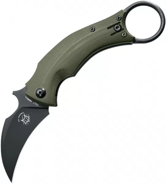 Bastinelli Creations Black Bird Linerlock OD Green BAS210GB