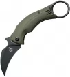 Bastinelli Creations Black Bird Linerlock OD Green - BAS210GB