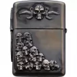 Bastinelli Creations Skulls Zippo Lighter Double BAS231D