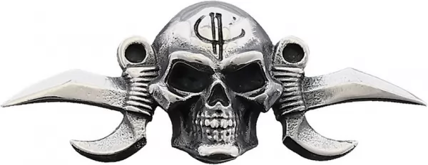 Bastinelli Creations Small Reaper Menuki Silver BAS236S