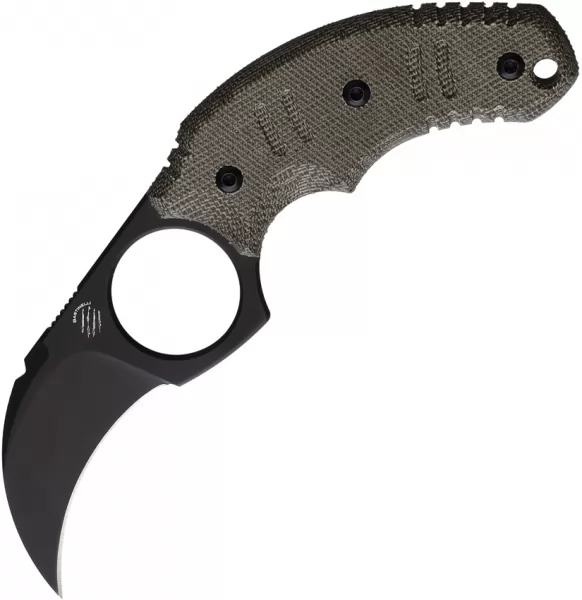Bastinelli Creations Ligament Fixed Blade OD Green BAS254