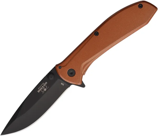 Bear and Son Framelock A-O Copper BC112ACR