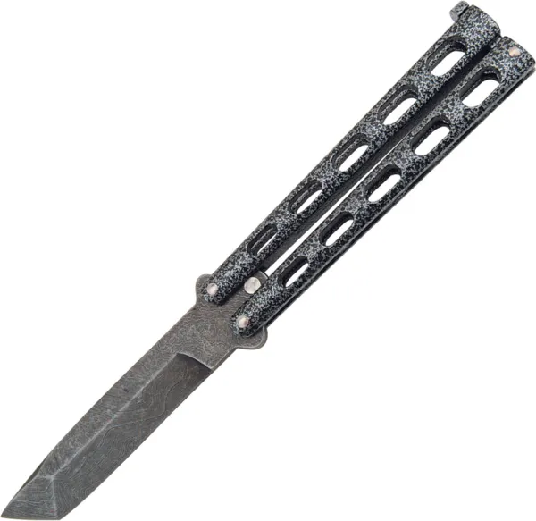 Bear & Son Butterfly 5 Damascus Tanto Silver Vein BC114AD