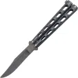 Bear & Son Damascus Steel 5 Inch Butterfly Clip Blade