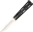 Bear & Son Butterfly Knife 5 1/8 Inch Black Handle