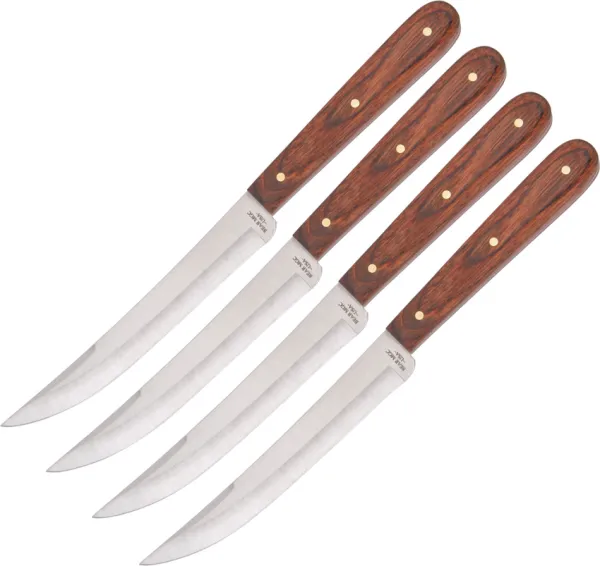 Bear & Son Steak Knife Set Of Four Rosewood Handles BC2STKR