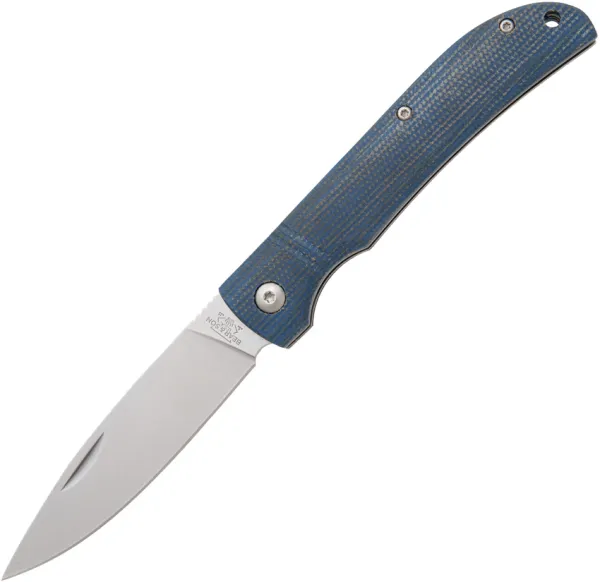 Bear and Son Slip Joint Blue Jean Micarta BC457MB