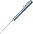 Bear & Son Lockback Blue Jean Micarta BC484LMB