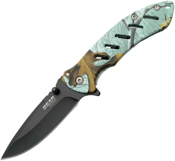 Bear Edge Brisk Framelock Blue Camo A-O BC61508