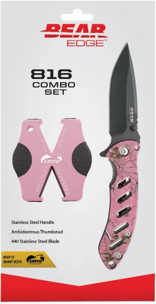 Bear Edge 816 Combo Set Pink Camo BC71816