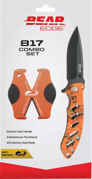 Bear Edge 817 Combo Set Orange Camo BC71817