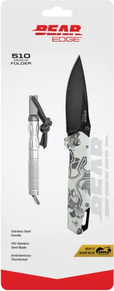 Bear and Son Edge Framelock Combo White BC71835