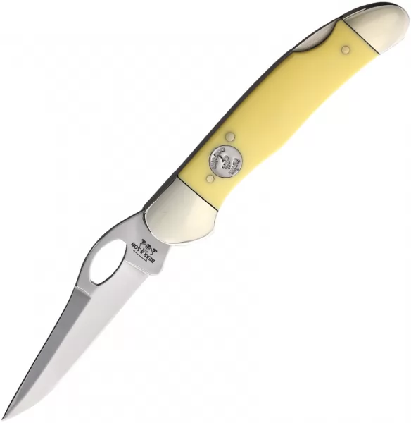 Bear & Son Lockback Yellow Delrin BCC3150L