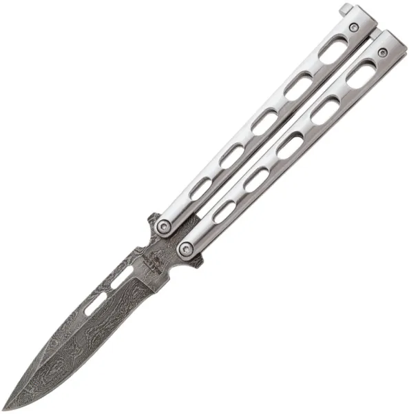Bear and Son Butterfly Drop Point Damasc BCSS15D