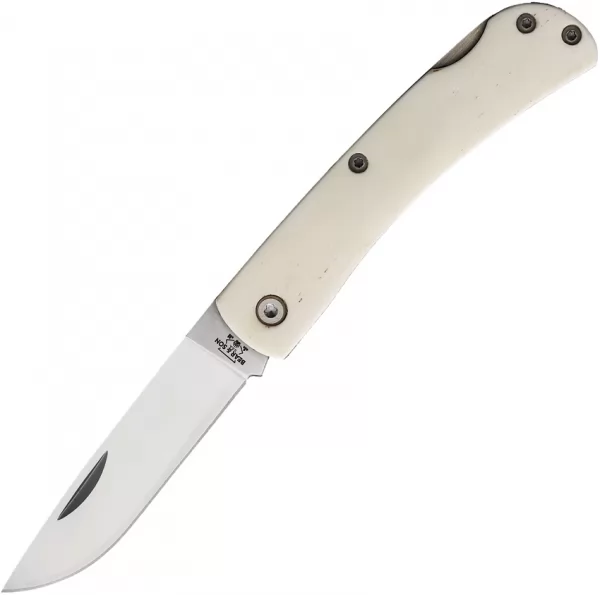 Bear & Son Small Lockback White Bone BCWSB37L