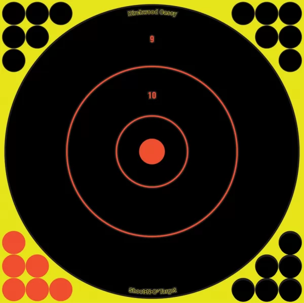 Birchwood Casey Shoot-NC 12in Bulls Eye Target BDC34012