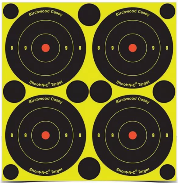 Birchwood Casey Shoot-NC 3in Bulls Eye Target BDC34315