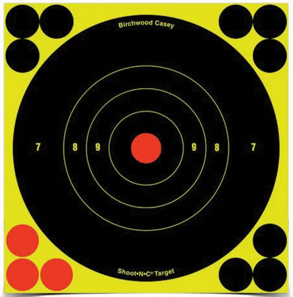 Birchwood Casey Shoot-NC 6in Bulls Eye Target BDC34550