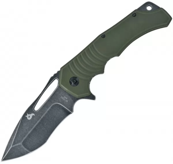 Black Fox Hugin Linerlock Green knives BF721G