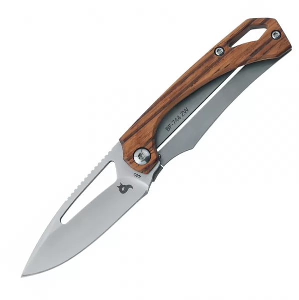 Black Fox Racli Framelock Zebrawood knives BF744ZW