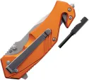 Black Fox Demand Rescue Linerlock Org knives BF784OR