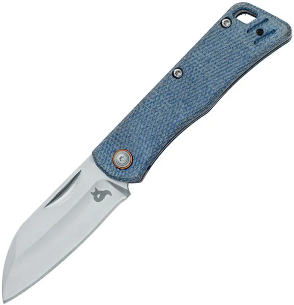 Black Fox Teeny Linerlock Blue Micarta knives BF785MIBL