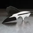 Begg Knives Tree Frog Neck Knife 2-tone BG021B