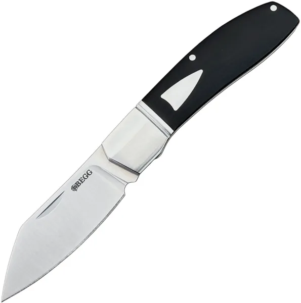 Begg Knives Slip Joint Sheepfoot Black G10 BG035