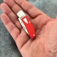 Begg Knives Mini Hunter Slip Joint Red BG044