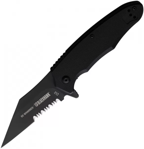 Blackhawk Be-Wharned Linerlock A-O knives BH15BW211BK