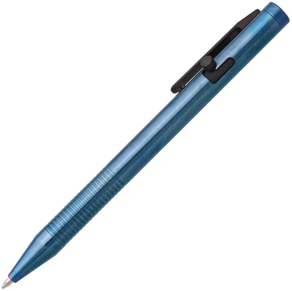 Blackhawk Bolt Action Pen Titanium Blue knives BHTIP01BL