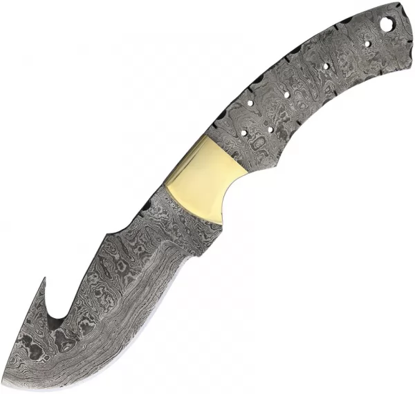 Knifemaking Knife Blade Guthook Damascus BL138D