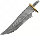 Knifemaking Damascus Blade With Sheath - BLSODMB3