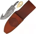 Knifemaking Damascus Guthook With Sheath - BLSODMBL2