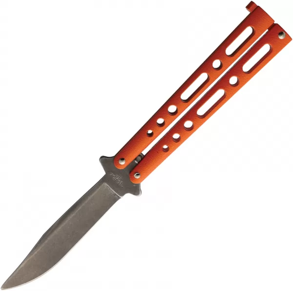 Benchmark Butterfly Orange Stonewash knives BM015