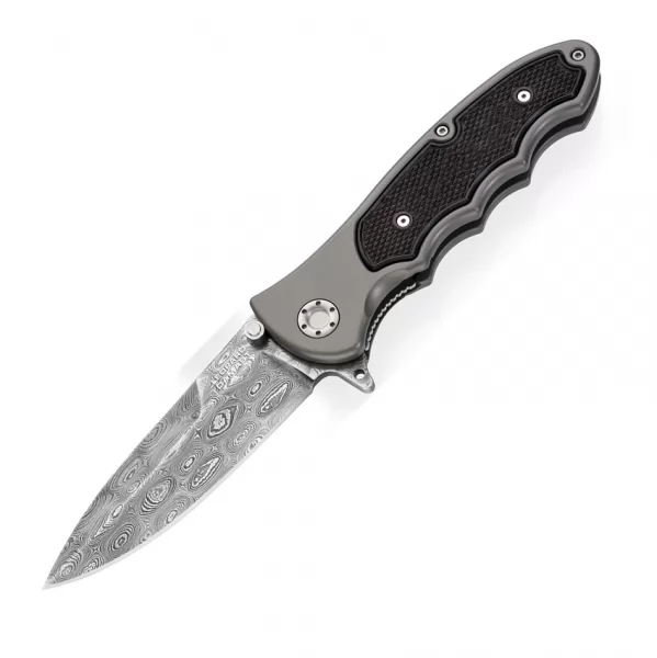 Boker Leopard Linerlock Damascus knives BO110127DAM