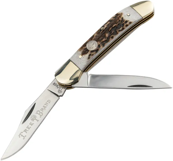 Boker Copperhead Stag knives BO110823ST