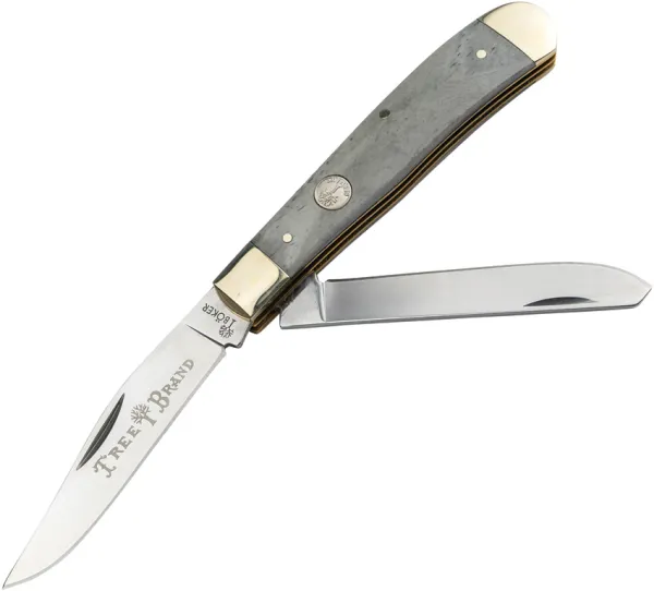 Boker Trapper Smooth Gray Bone knives BO110827