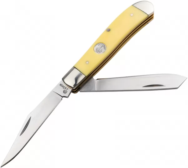 Boker Mini Trapper Yellow Delrin knives BO110850