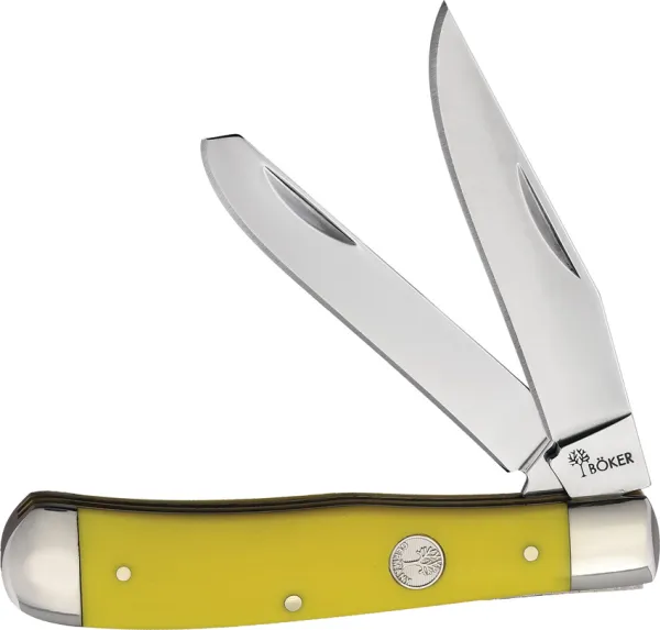 Boker Trapper Yellow Delrin knives BO110880
