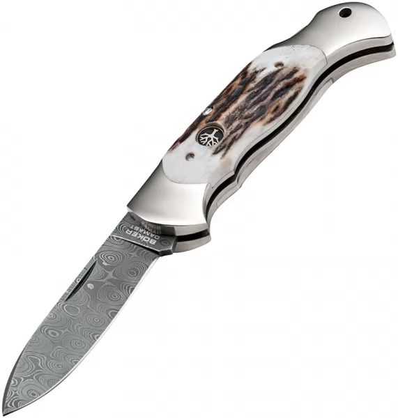 Boker Scout Lockback Stag knives BO112201DAM