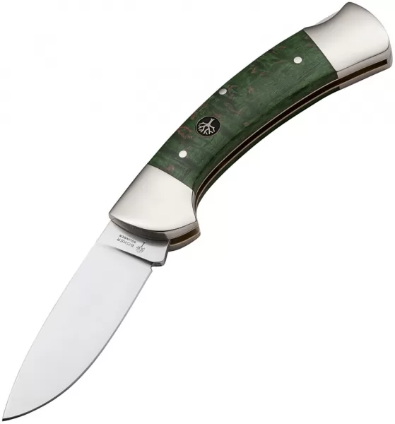 Boker 3000 Lockback Grn Curly Birch knives BO118000