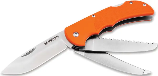 Boker Magnum HL Triple Lockback Org knives BOM01RY804