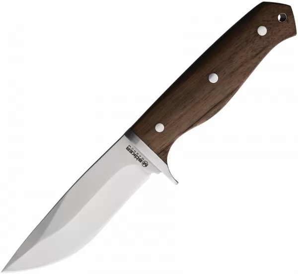 Boker Magnum Drop Fixed Blade Walnut knives BOM02SC338